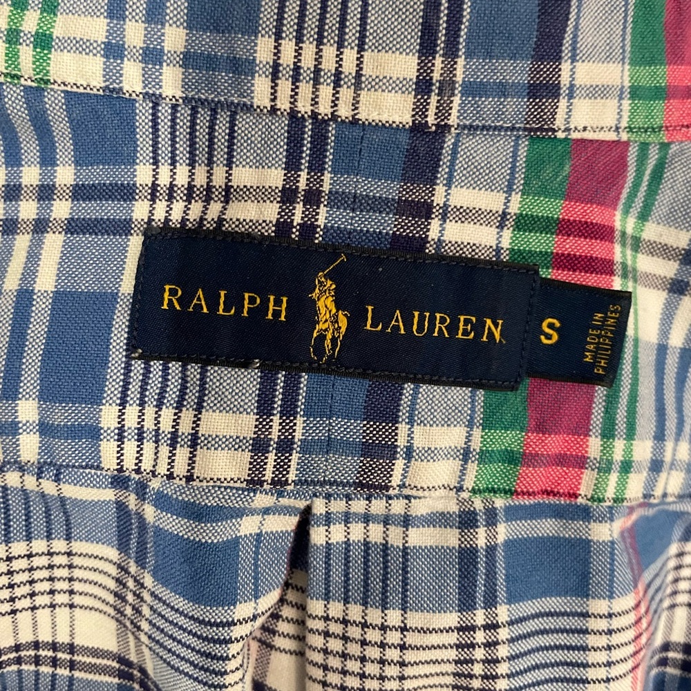 Ralph Lauren Men's Blue Plaid Shirt